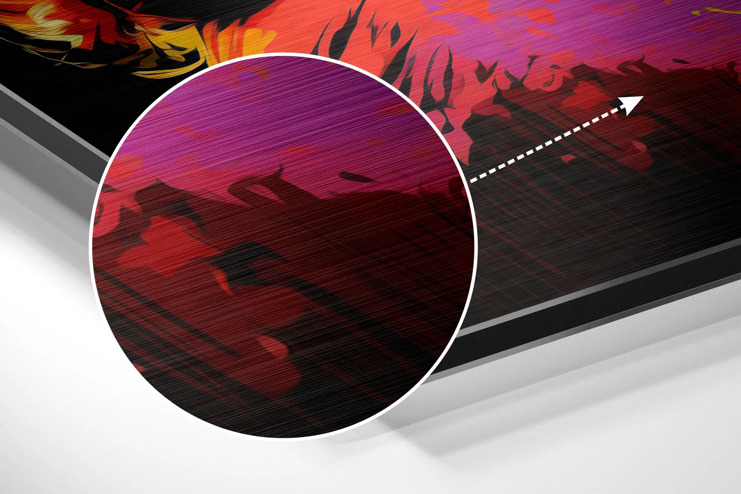 Marilyn Monroe Brushed Aluminum Dibond Wall Art - Image 3