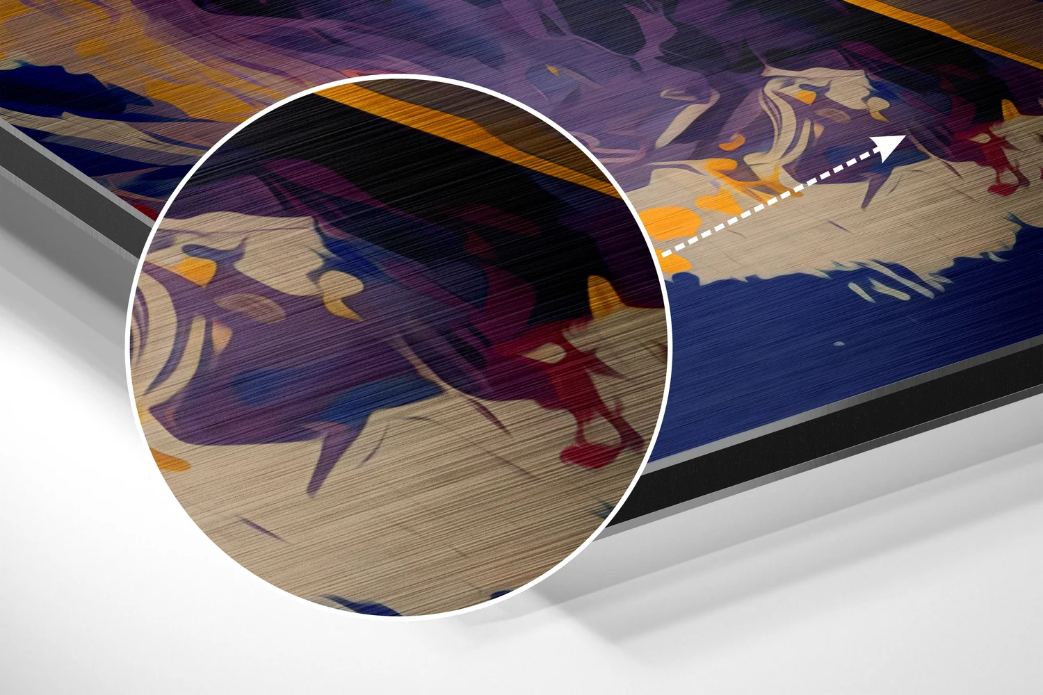 Marilyn Monroe Brushed Aluminum Dibond Wall Art - Image 3