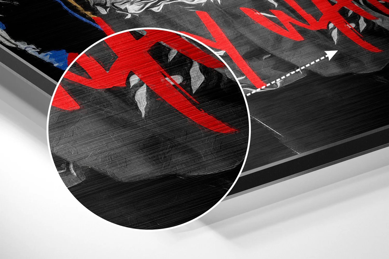 Basquiat Brushed Aluminum Dibond Wall Art - Image 3