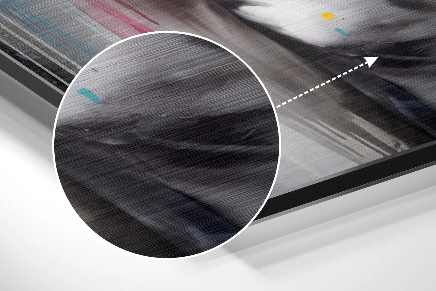 Woman Brushed Aluminum Dibond Wall Art - Image 3