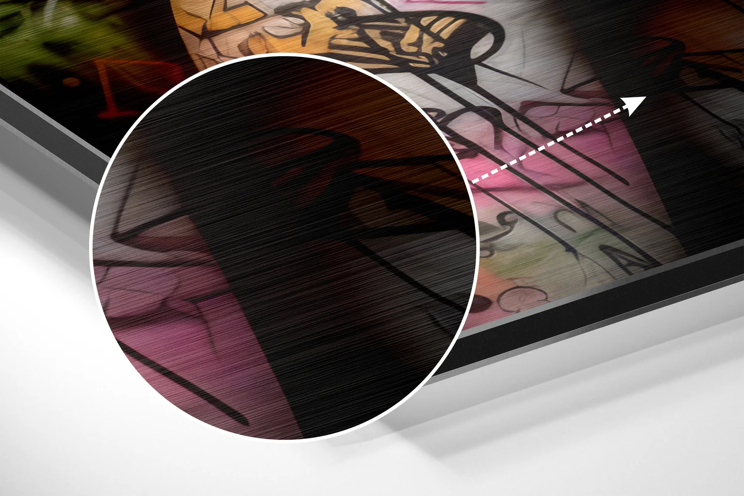 Ssshh Brushed Aluminum Dibond Wall Art - Image 3