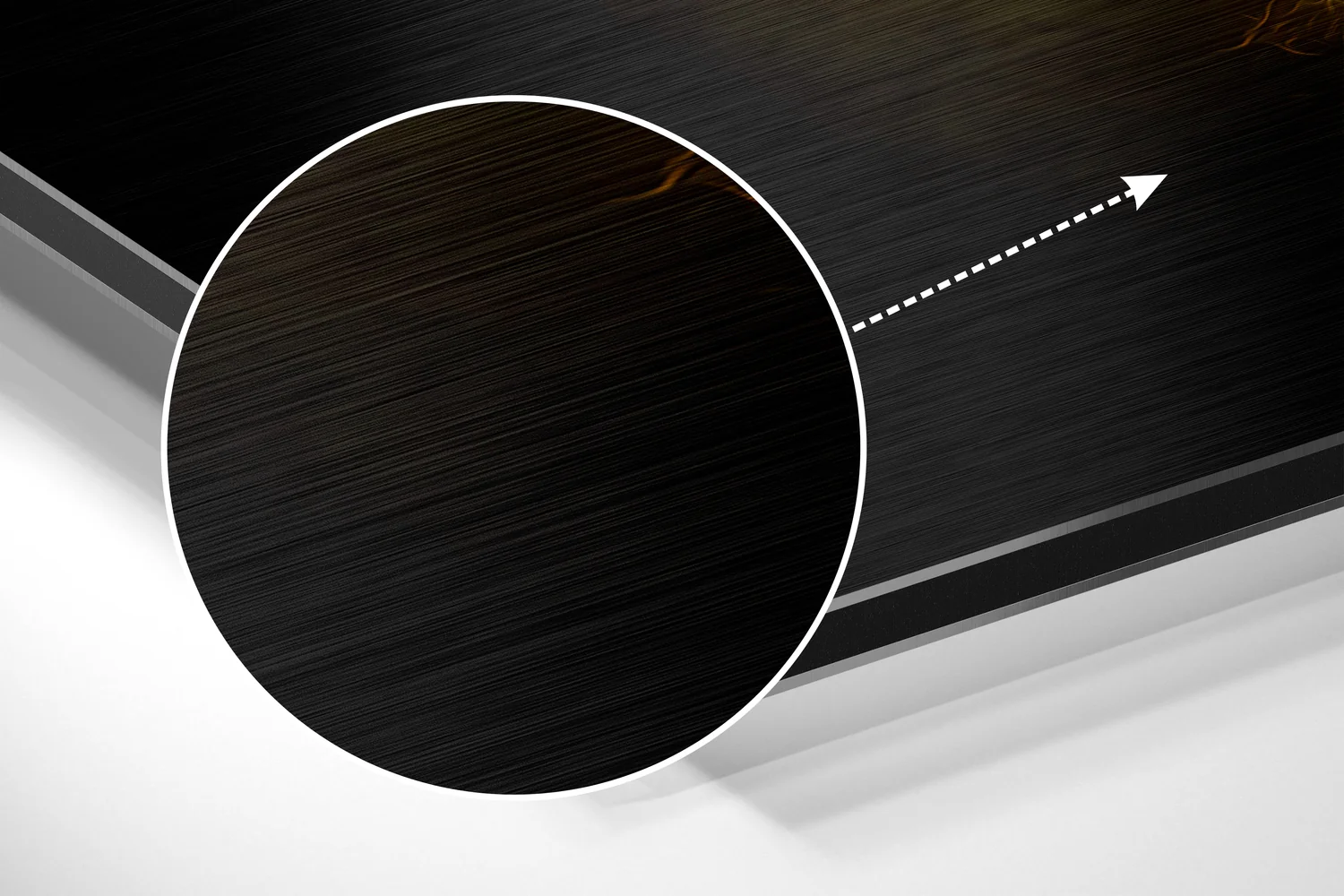 Ying Yang Brushed Aluminum Dibond Wall Art - Image 3