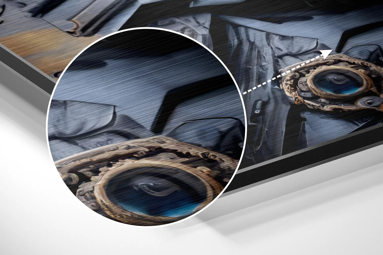 Darth Wader Brushed Aluminum Dibond Wall Art - Image 3