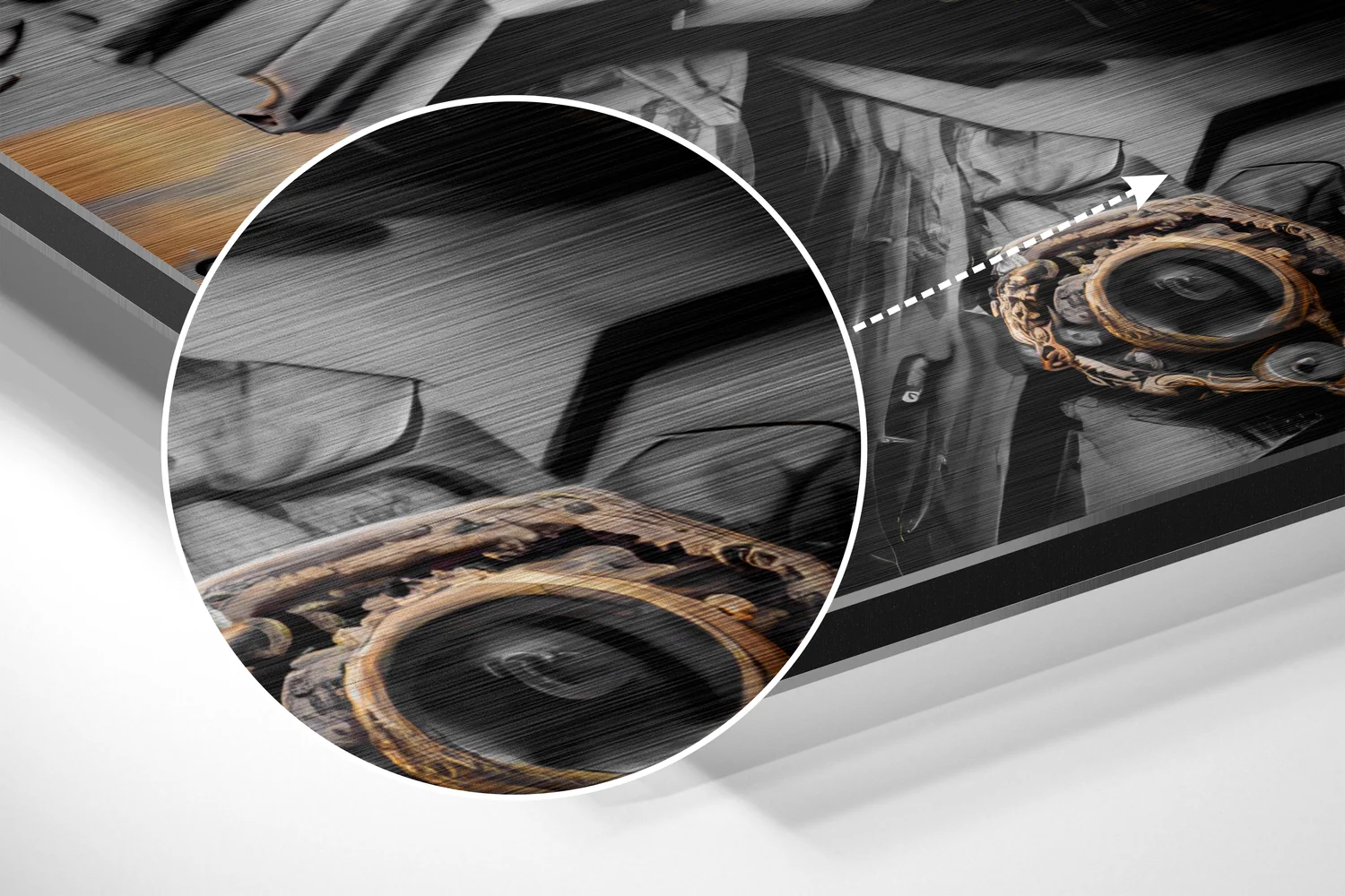 Darth Wader Brushed Aluminum Dibond Wall Art - Image 3