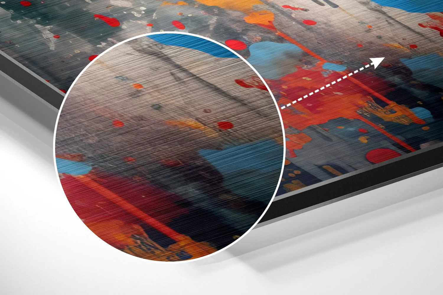 Lips Brushed Aluminum Dibond Wall Art - Image 3