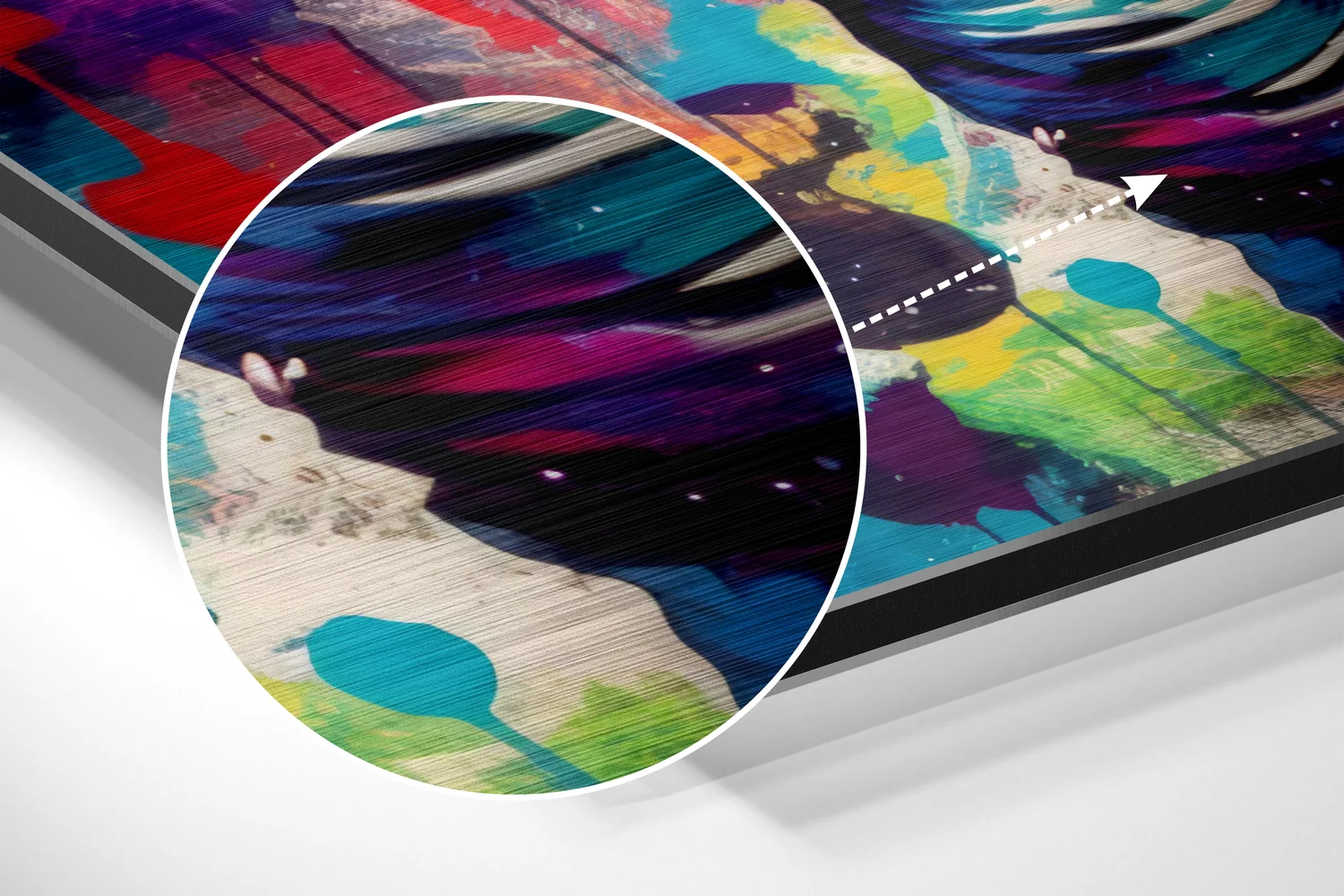 Astronaut Brushed Aluminum Dibond Wall Art - Image 3