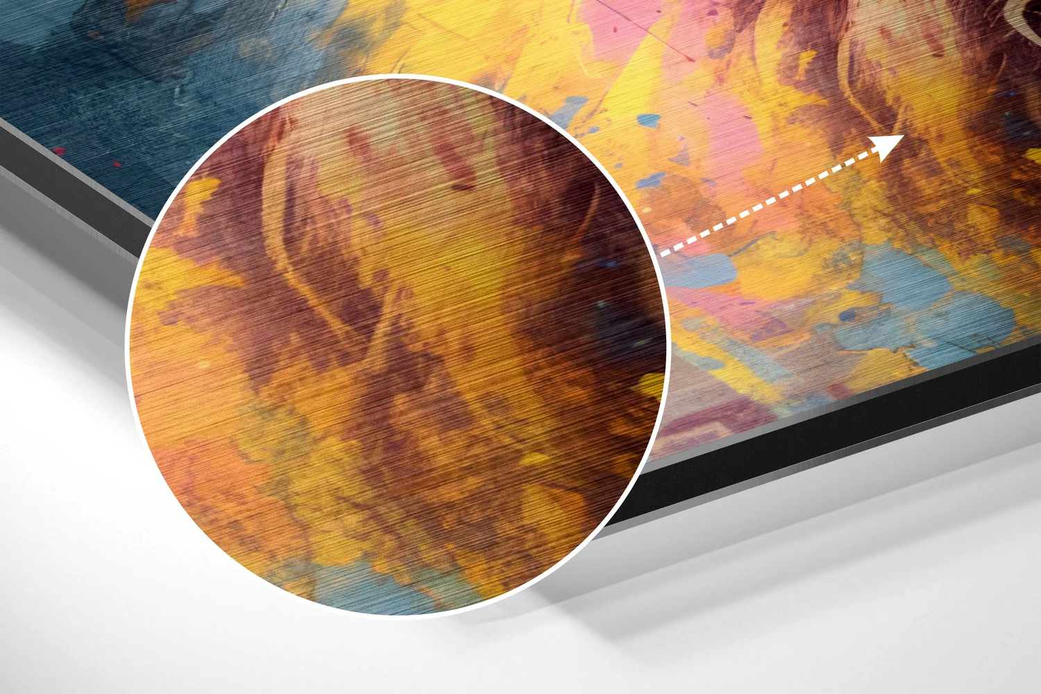 Cool Lion Brushed Aluminum Dibond Wall Art - Image 3