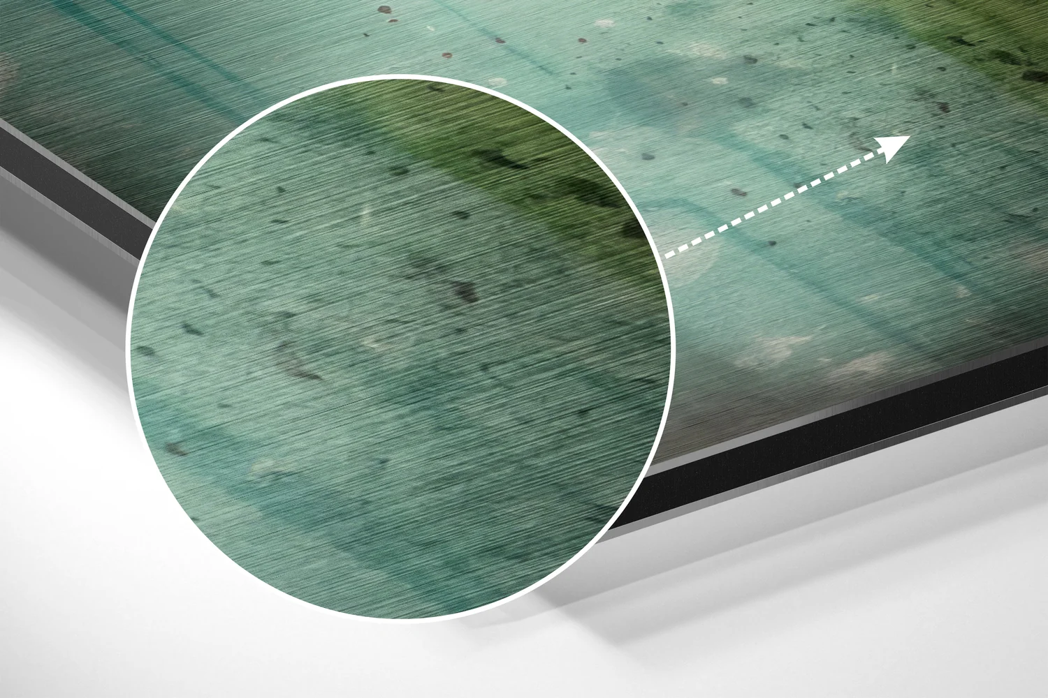 Happy Giraffe Brushed Aluminum Dibond Wall Art - Image 3