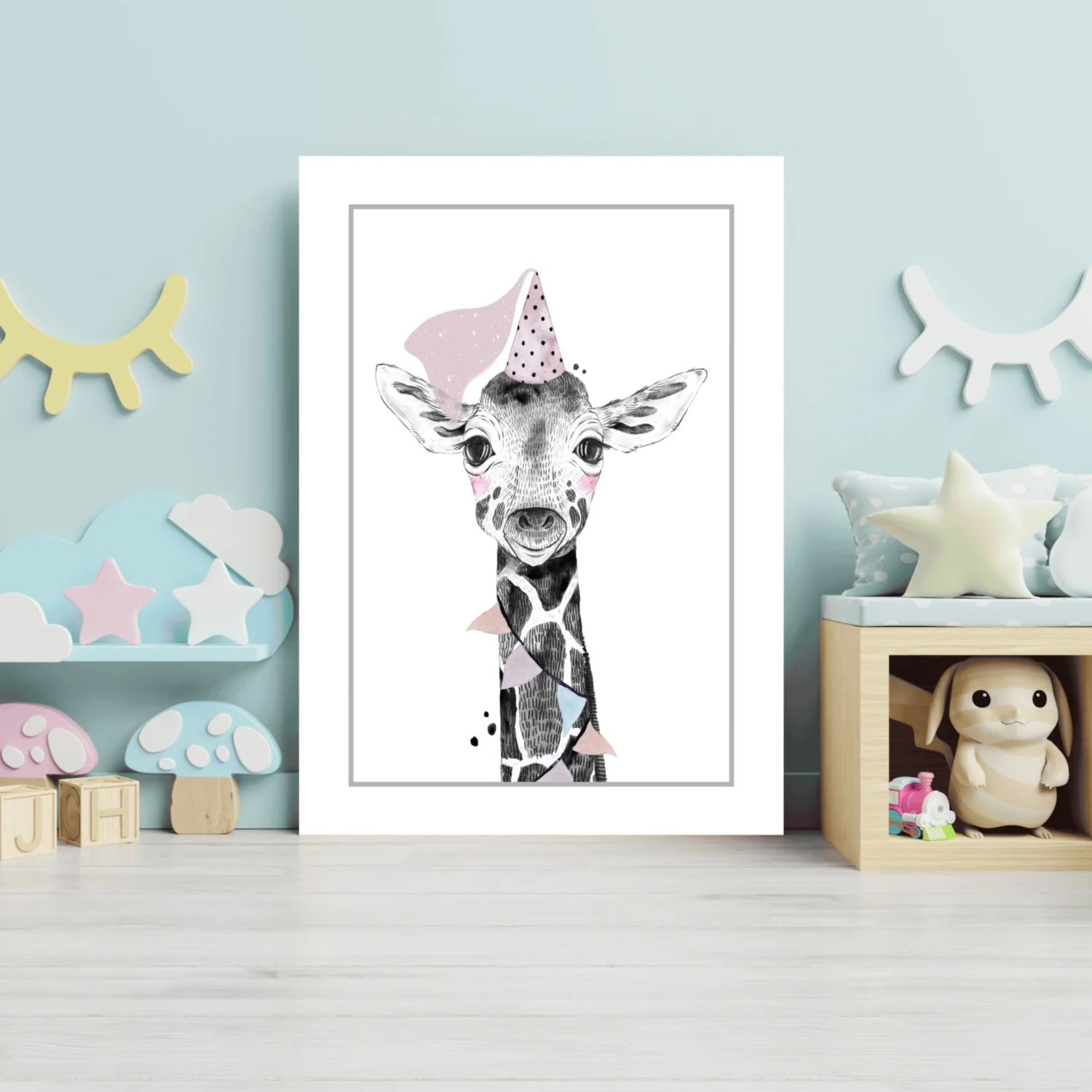 Giraffe Aluminum Print - Image 3