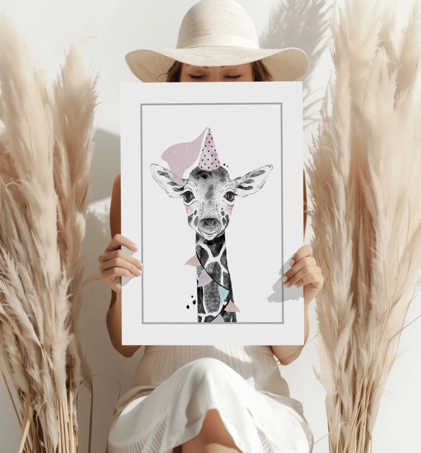 Giraffe Aluminum Print - Image 4