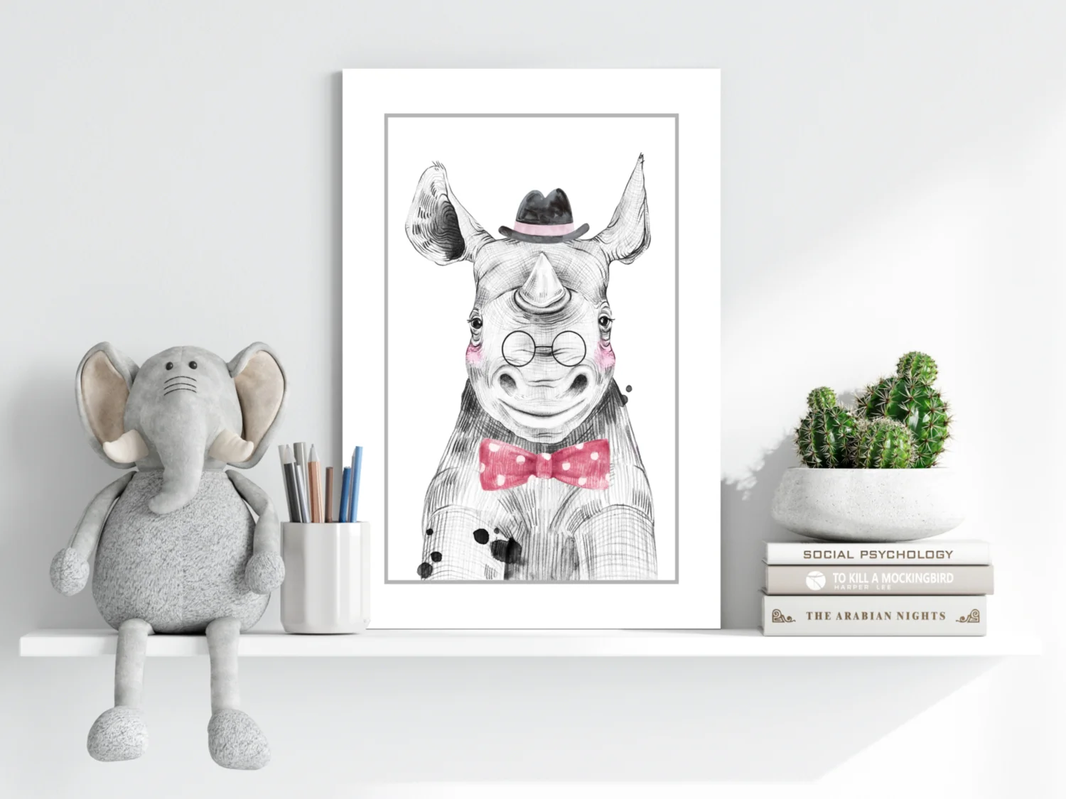 Mr Hippo Aluminum Print - Image 6