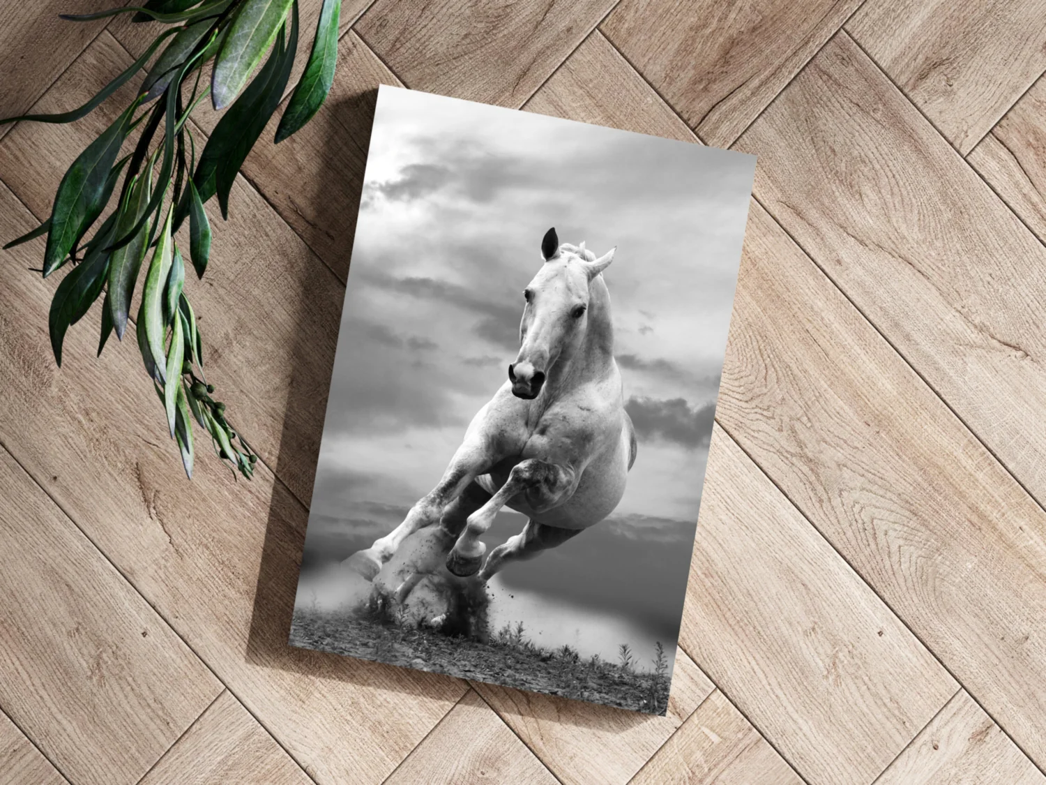 Running Horse Aluminum Print - Image 3