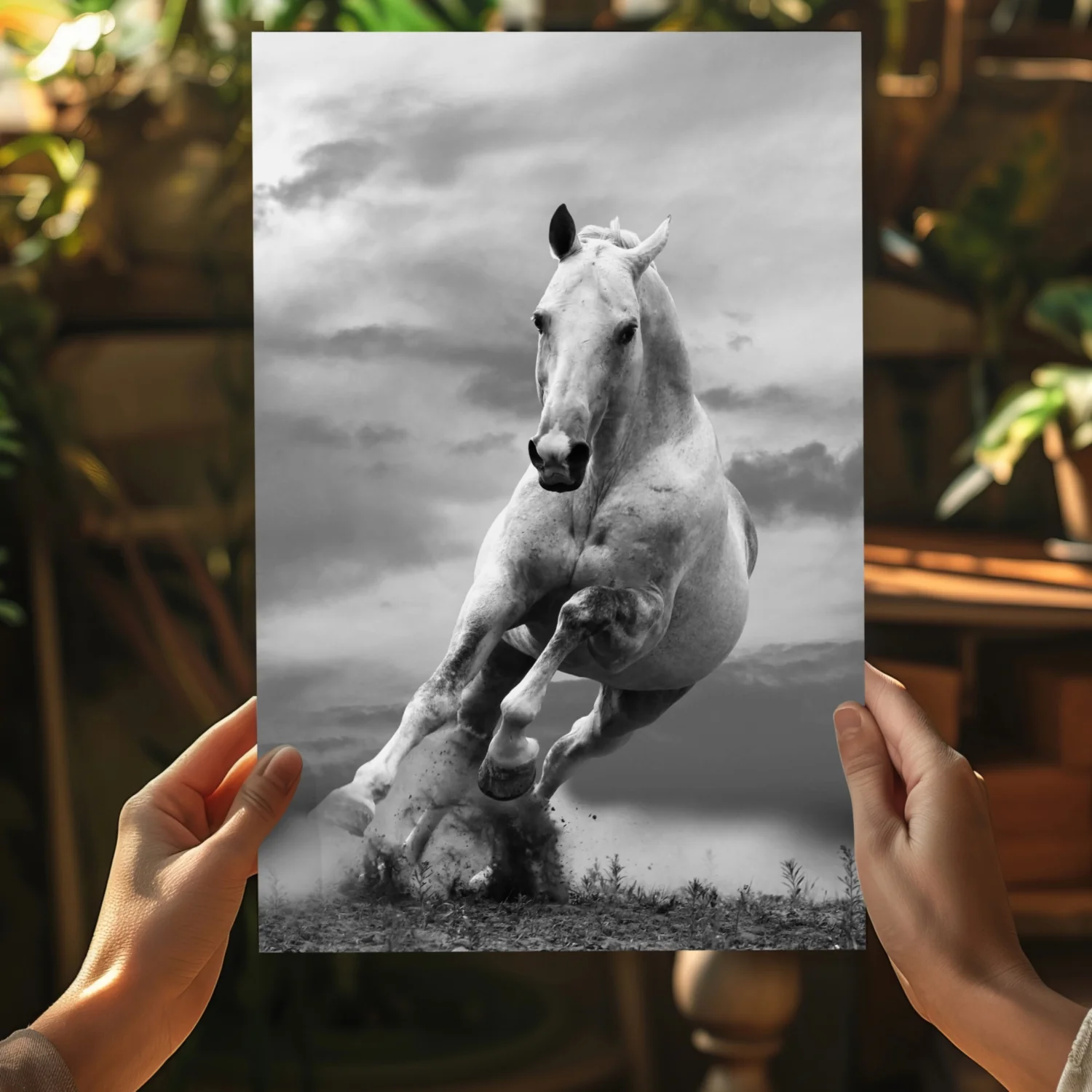 Running Horse Aluminum Print - Image 5