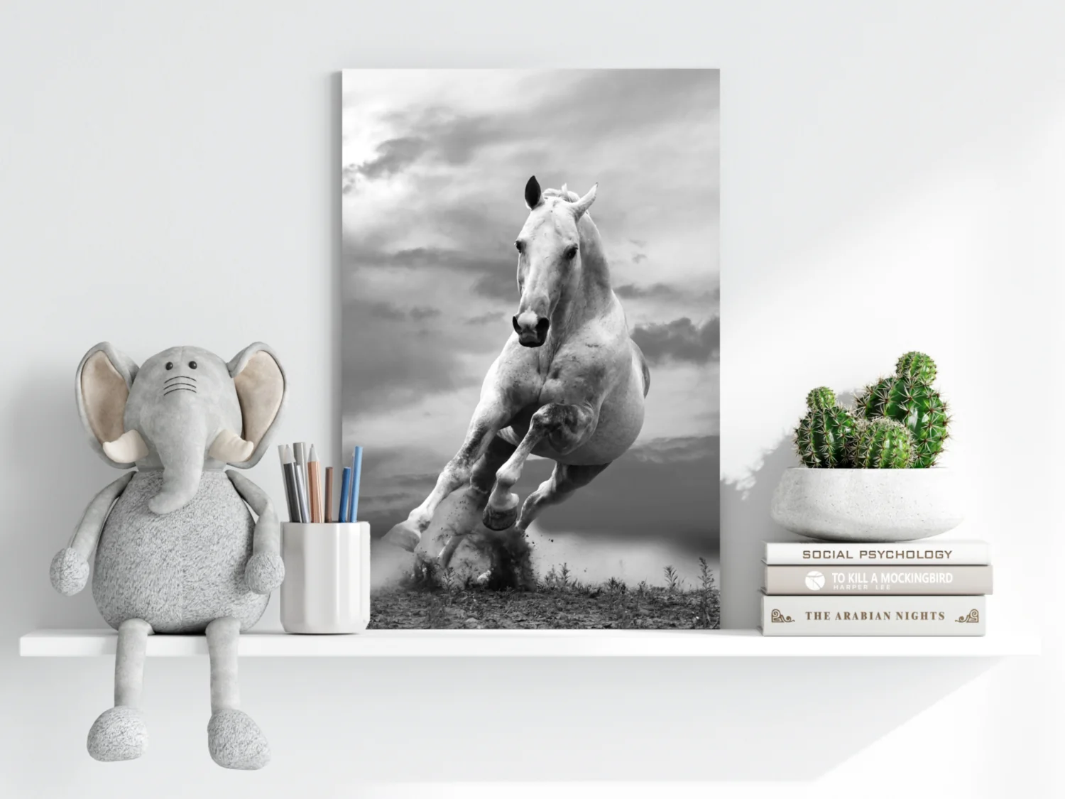 Running Horse Aluminum Print - Image 6