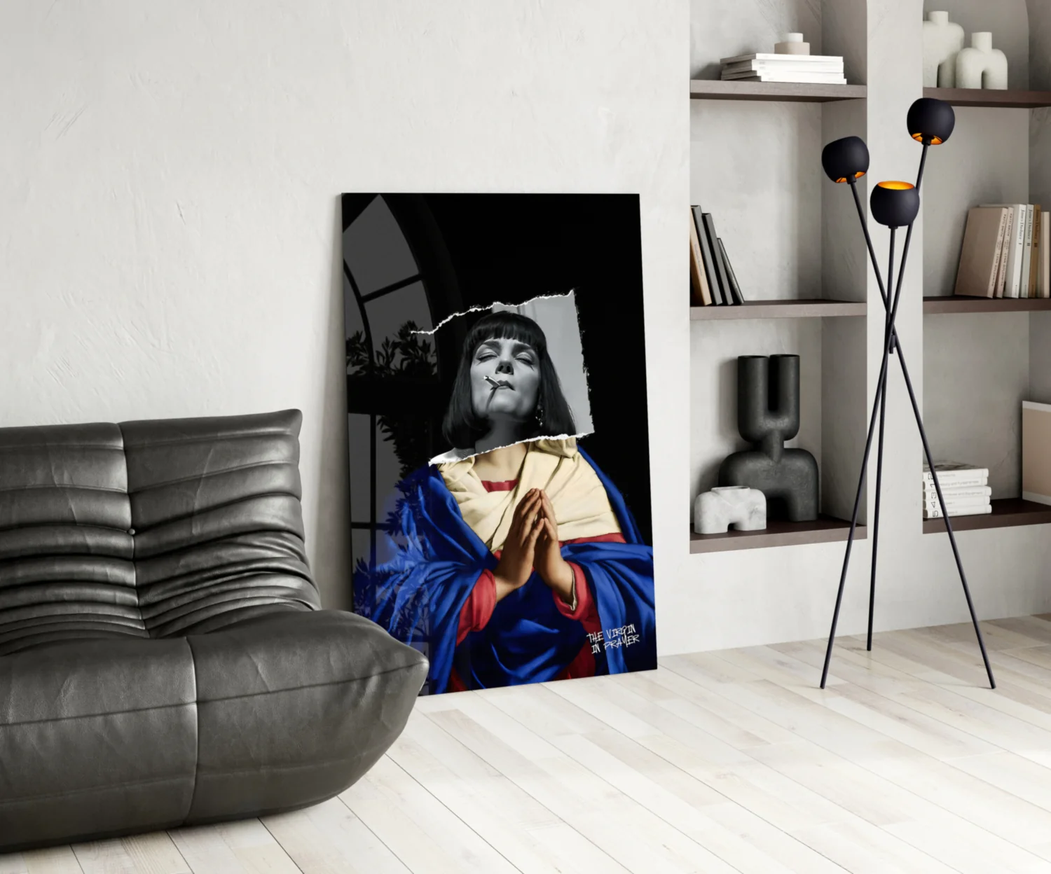 Contemporary Virgin Glass Wall Art || Designer Collection - Image 5