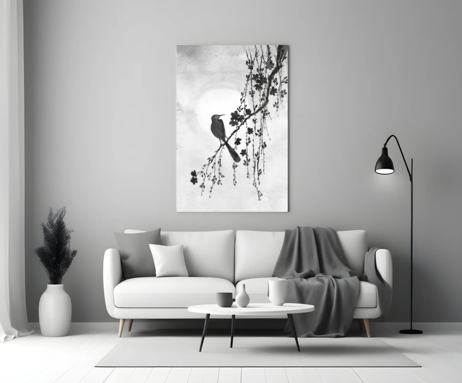 Bird on the Branch Glass Wall Art || Designer Collection - Image 3