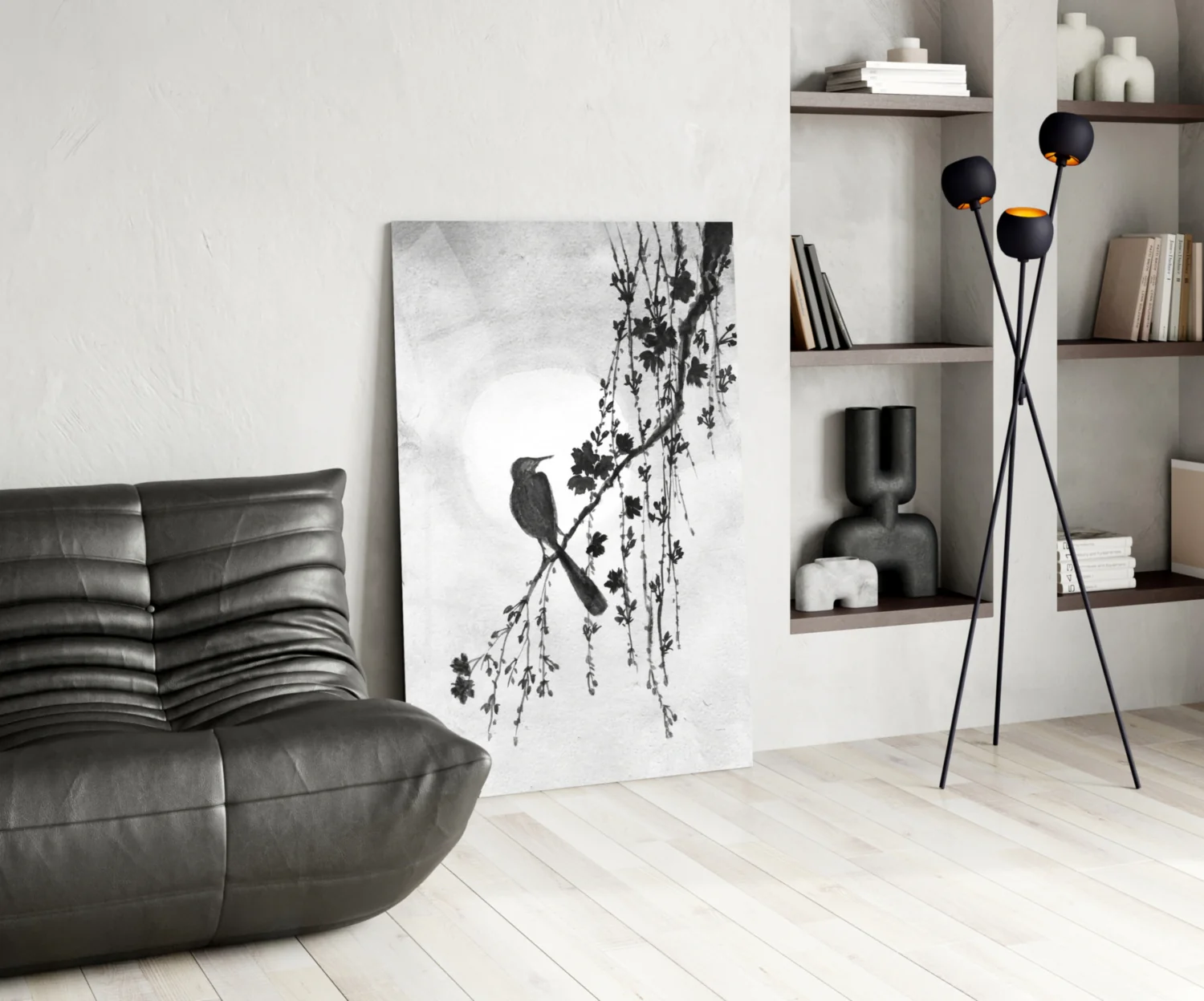 Bird on the Branch Glass Wall Art || Designer Collection - Image 5