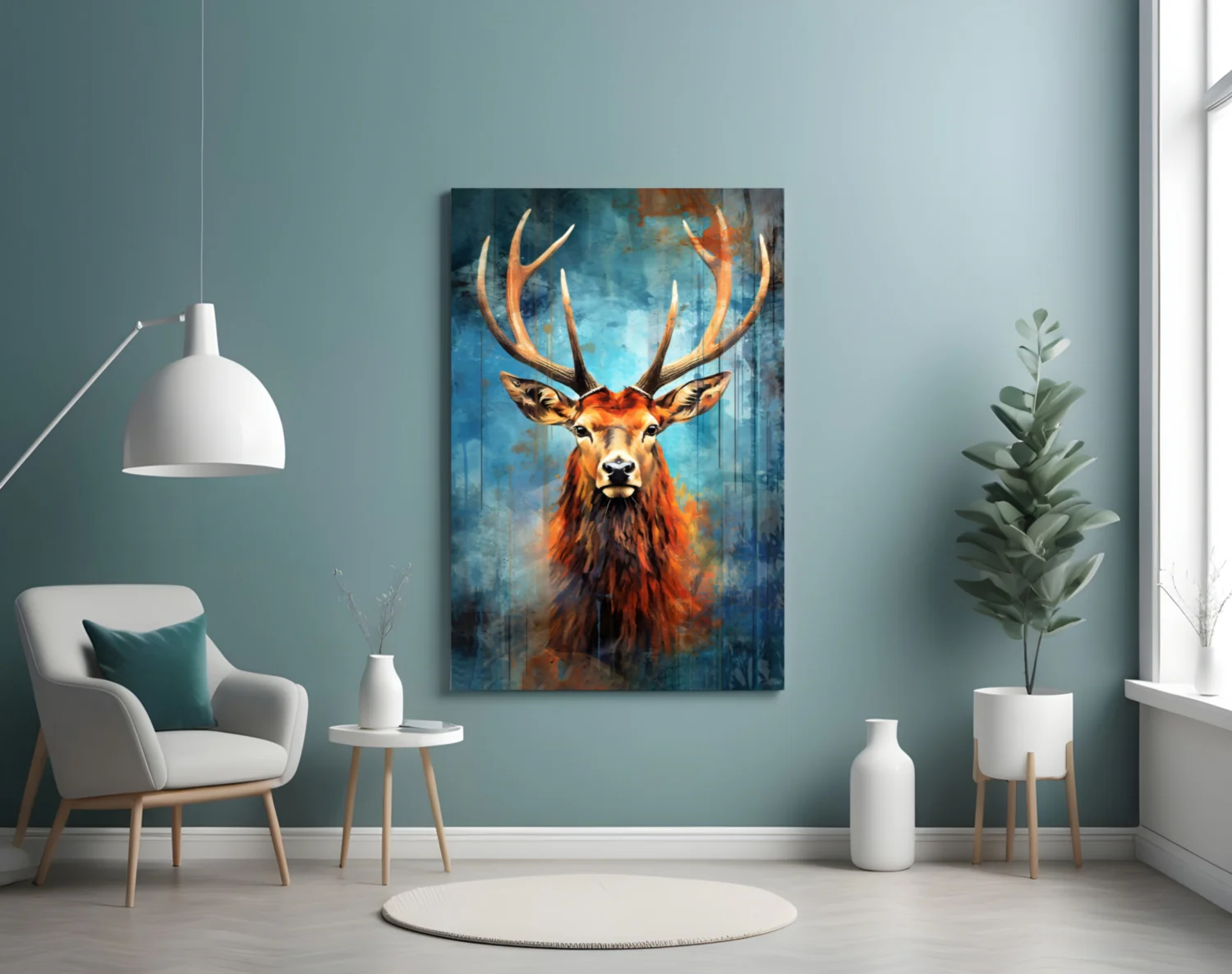 Deer Glass Wall Art || Designer Collection - Image 4