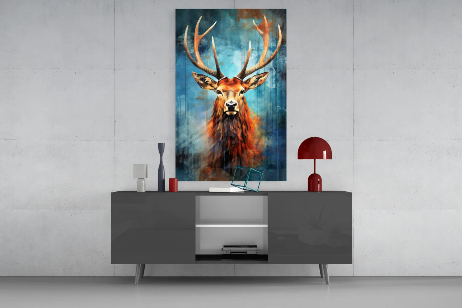 Deer Glass Wall Art || Designer Collection - Image 8