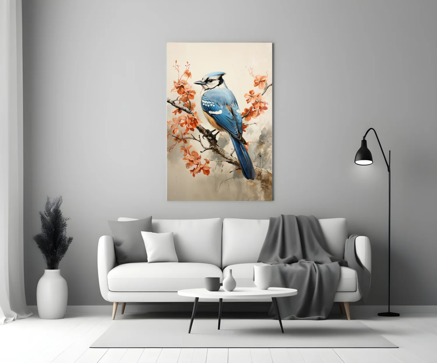 Bird on the Branch Glass Wall Art || Designer Collection - Image 3