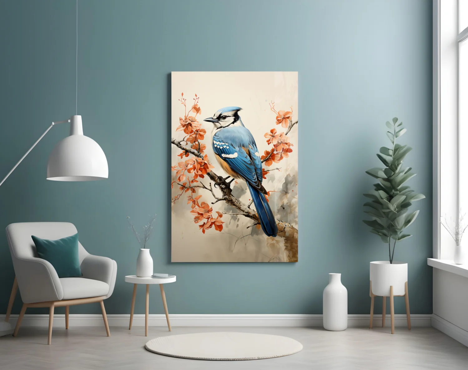 Bird on the Branch Glass Wall Art || Designer Collection - Image 4