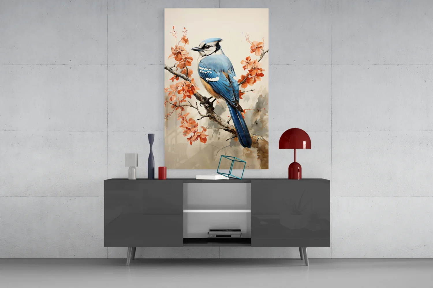 Bird on the Branch Glass Wall Art || Designer Collection - Image 8