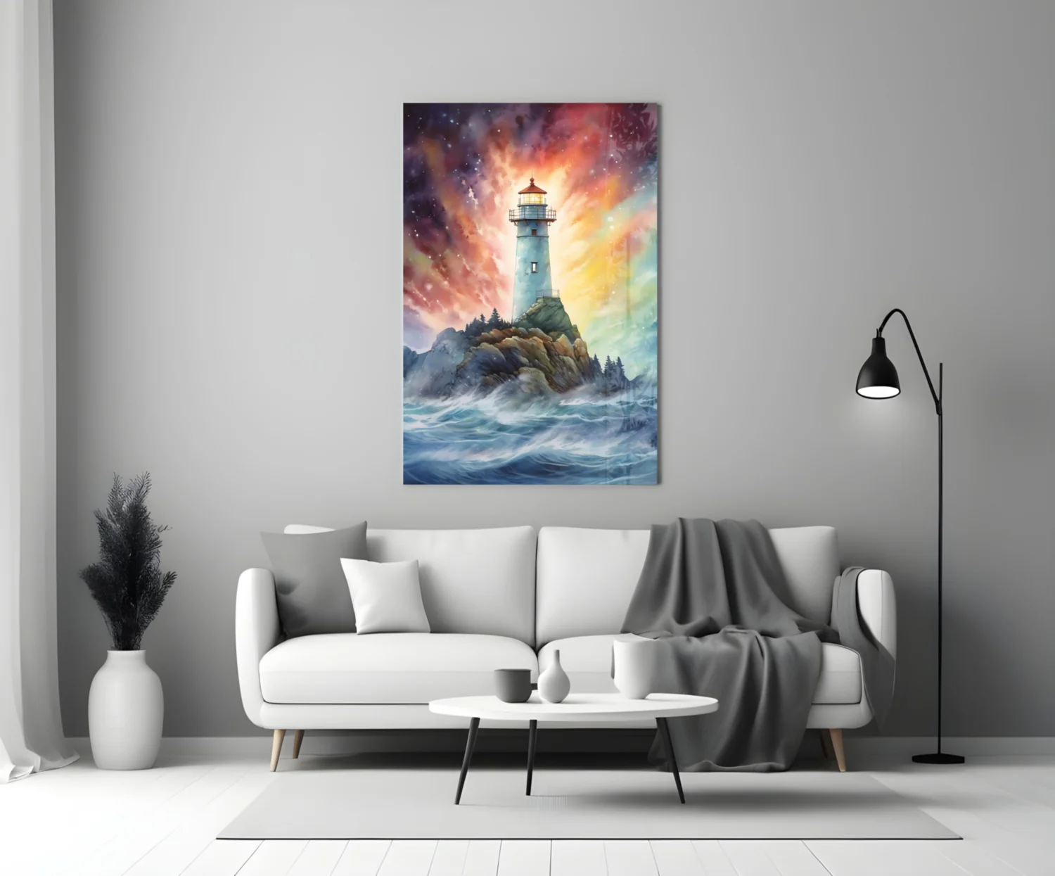 Lighthouse Glass Wall Art || Designer Collection - Image 3