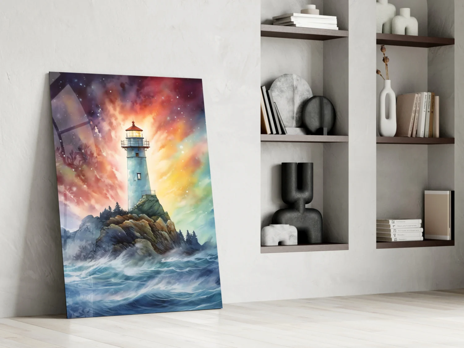 Lighthouse Glass Wall Art || Designer Collection - Image 6