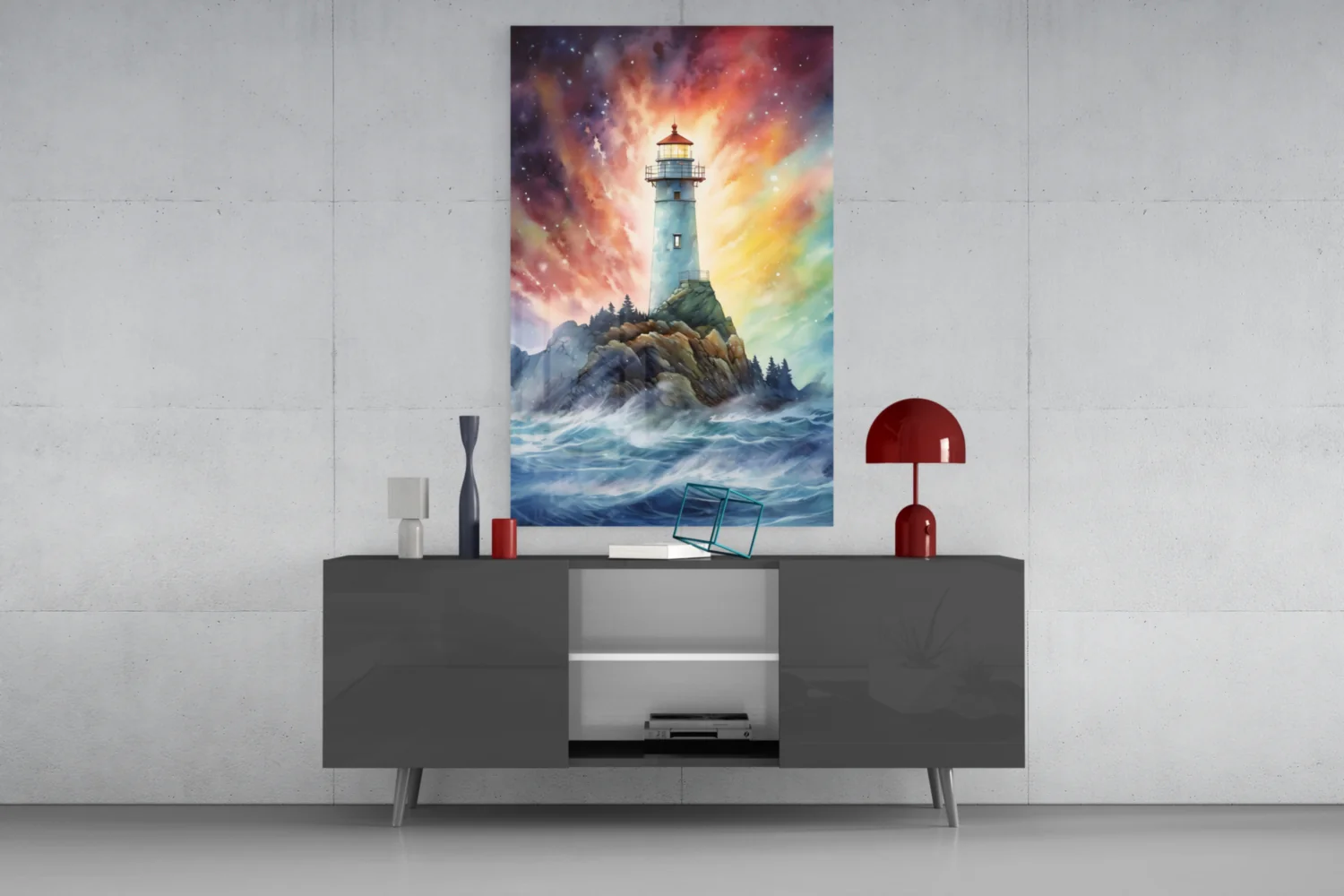 Lighthouse Glass Wall Art || Designer Collection - Image 8