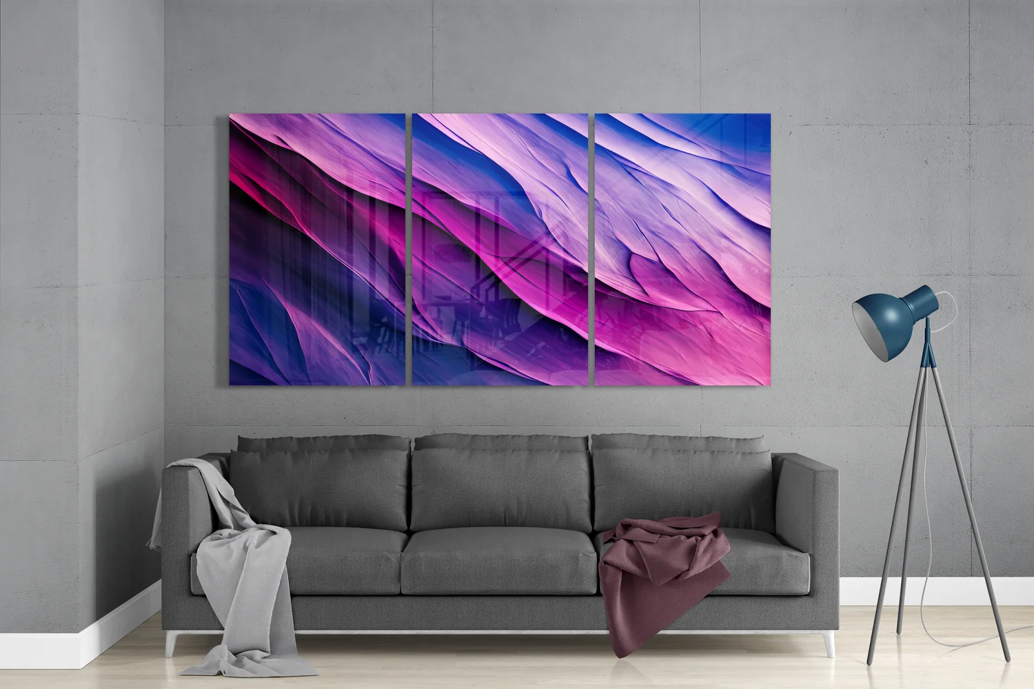Purple Mega Glass Wall Art - Image 3