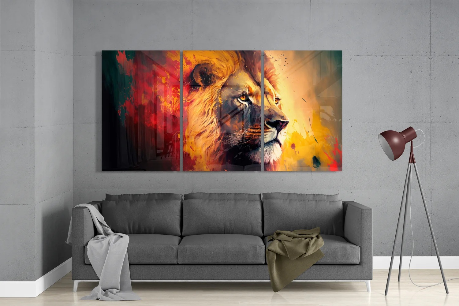 Lion Mega Glass Wall Art - Image 3