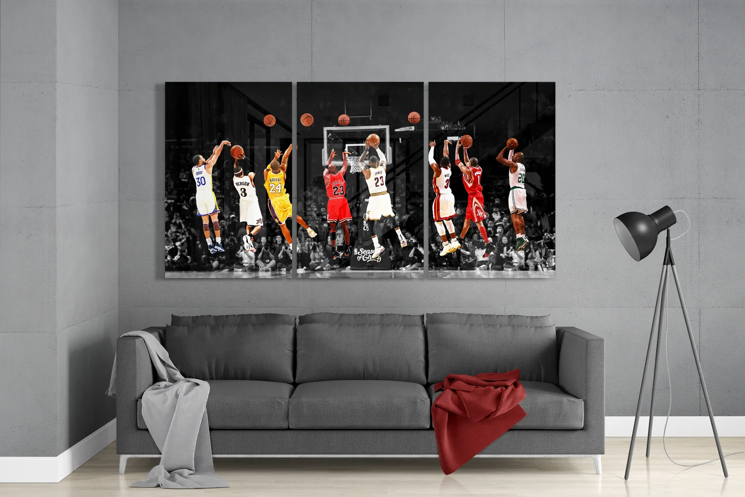 NBA All Stars Mega Glass Wall Art - Image 3