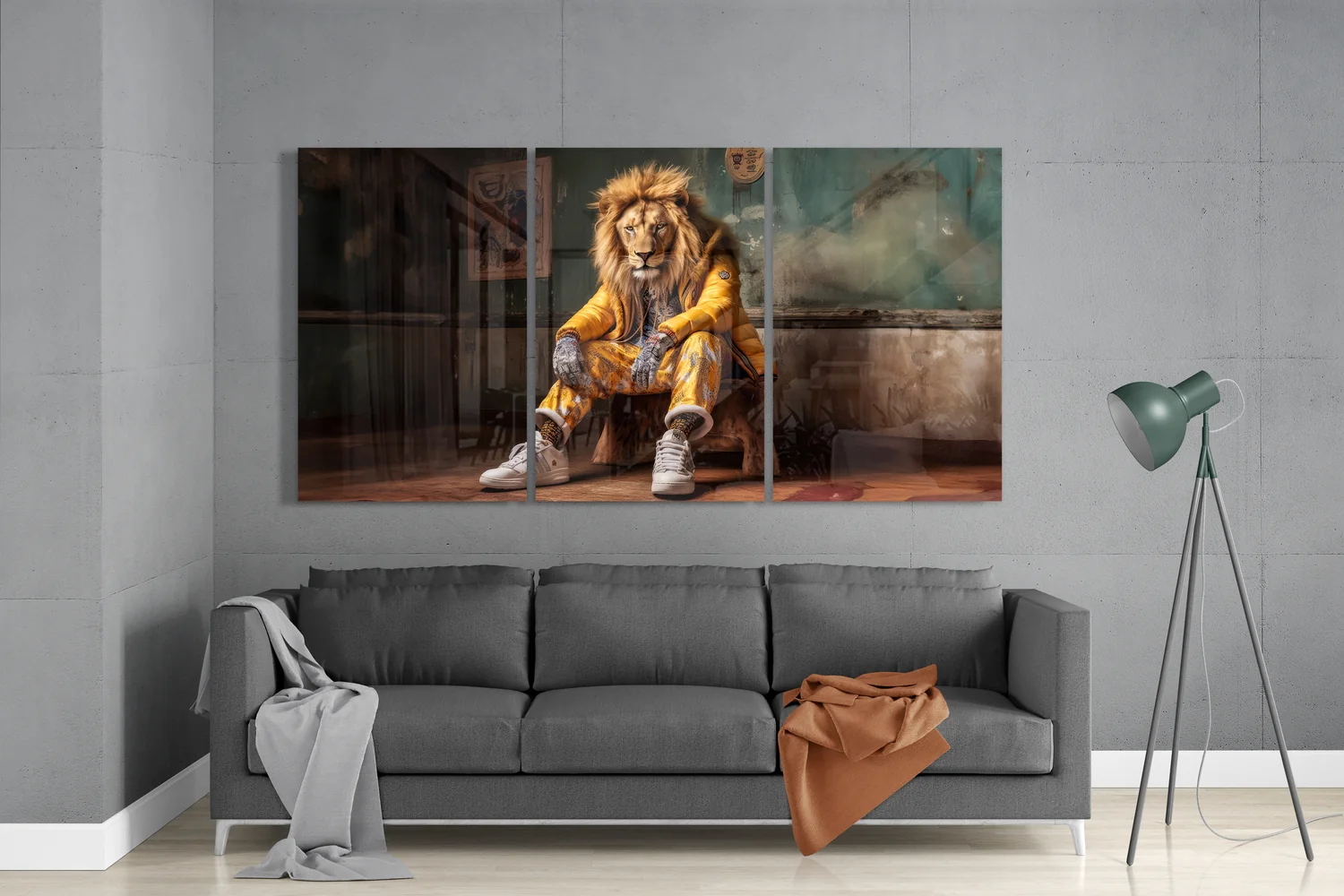 Lion Vogue Mega Glass Wall Art - Image 3