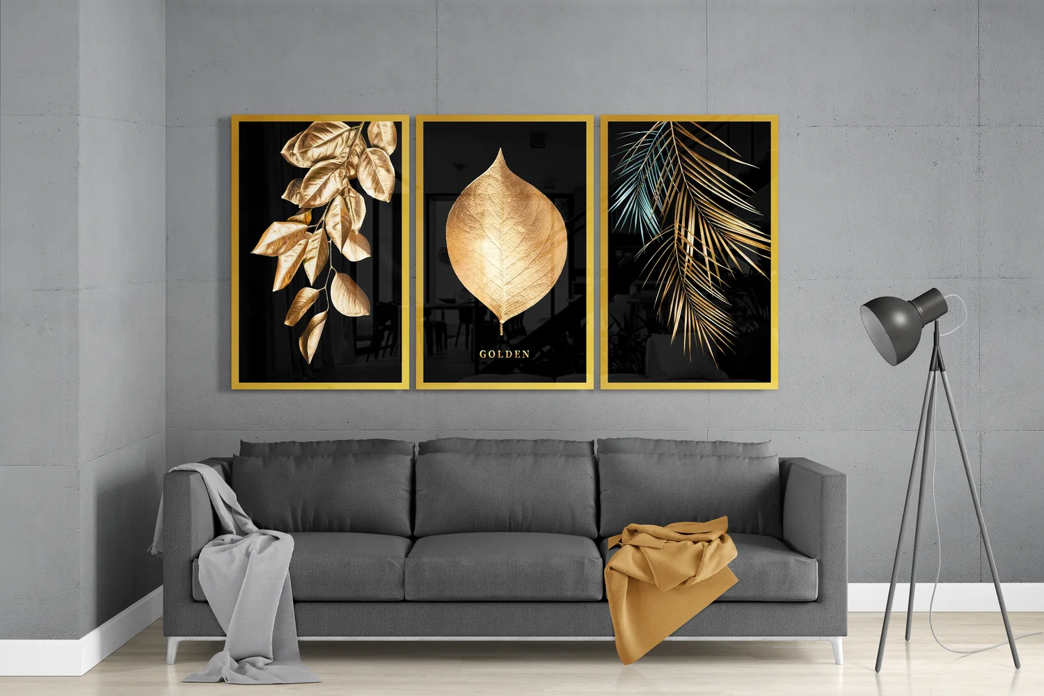 Golden Mega Glass Wall Art - Image 3