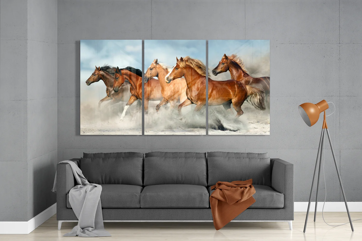 Horses Mega Glass Wall Art - Image 3