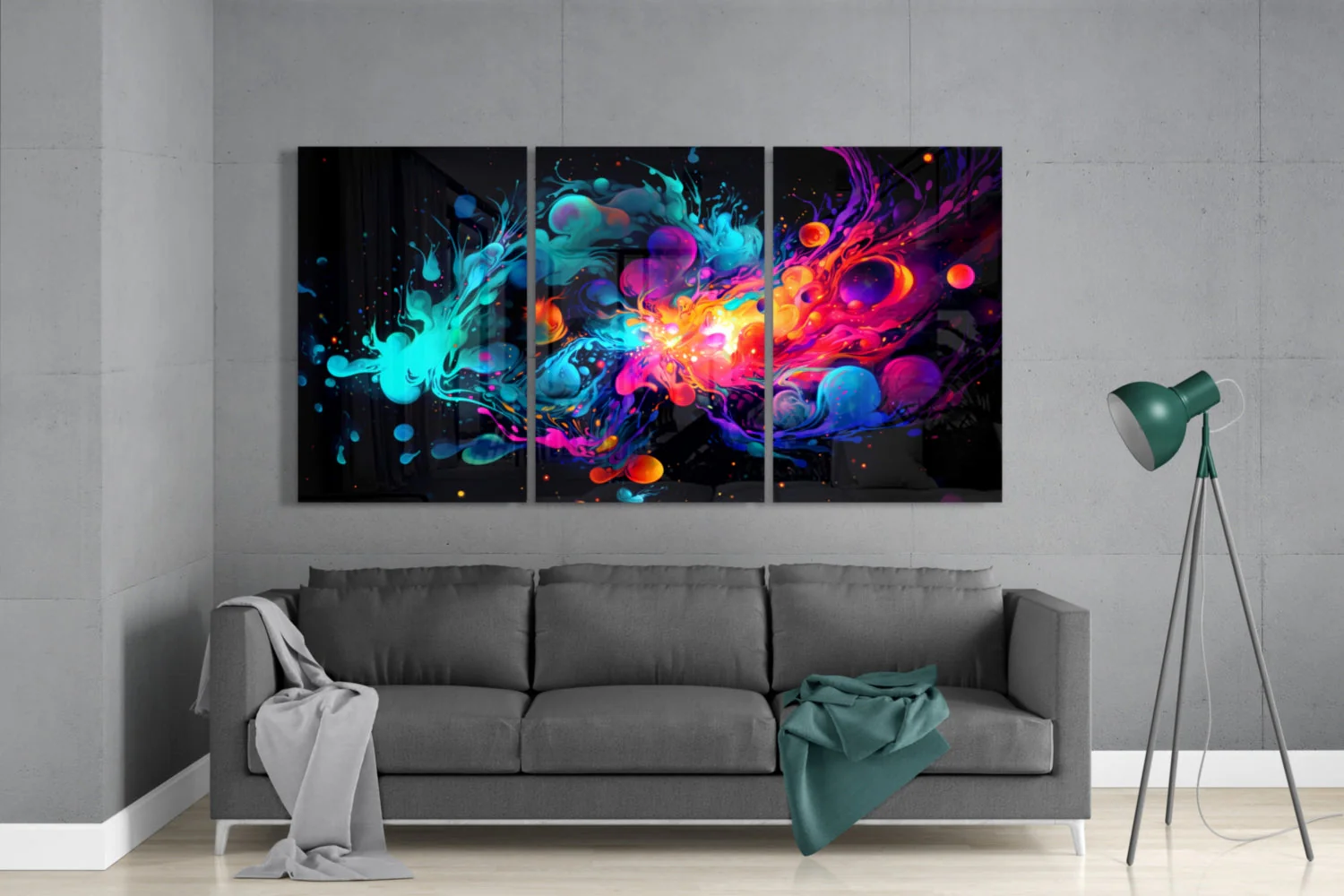Colors of Space Mega Glass Wall Art - Image 3
