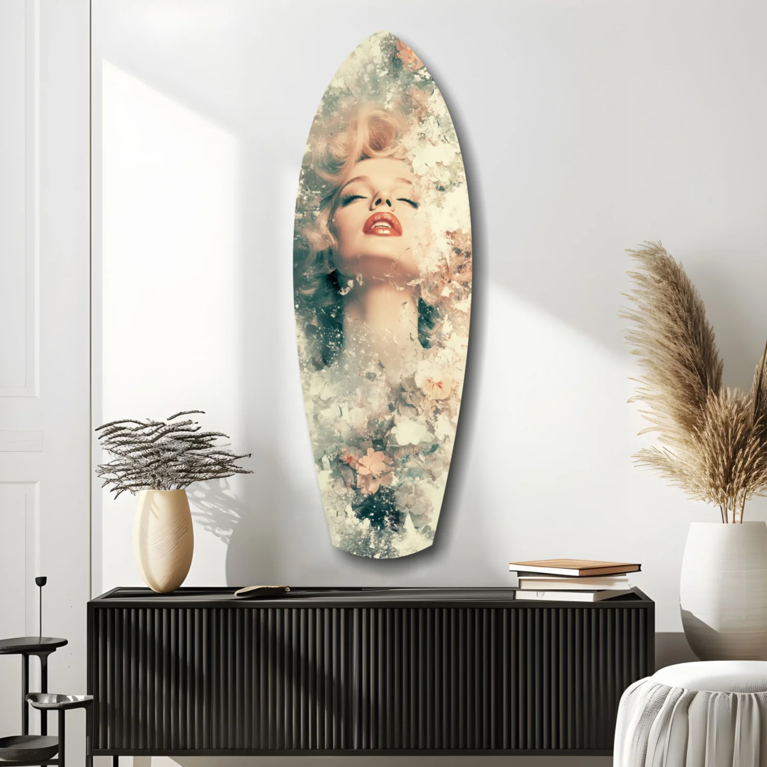 Floral Madonna Glass Wall Art - Image 10