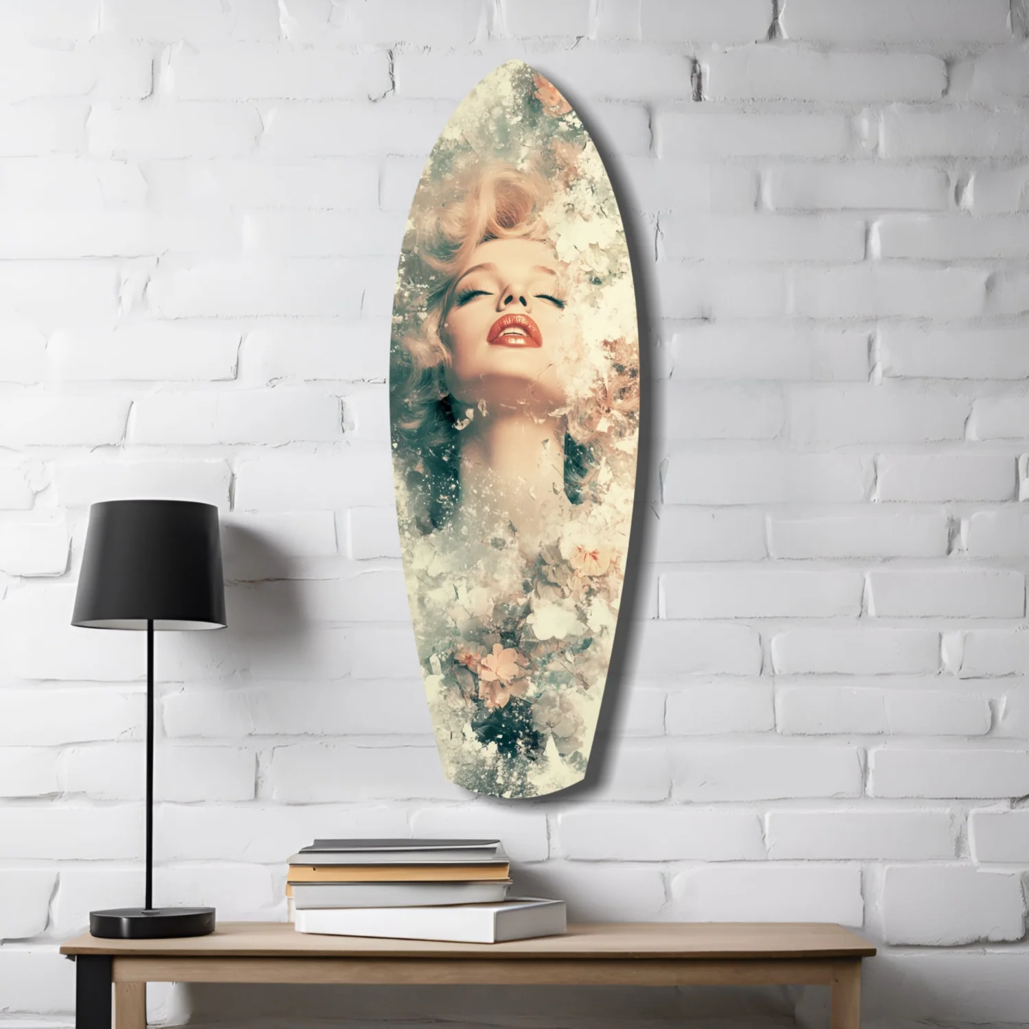 Floral Madonna Glass Wall Art - Image 4