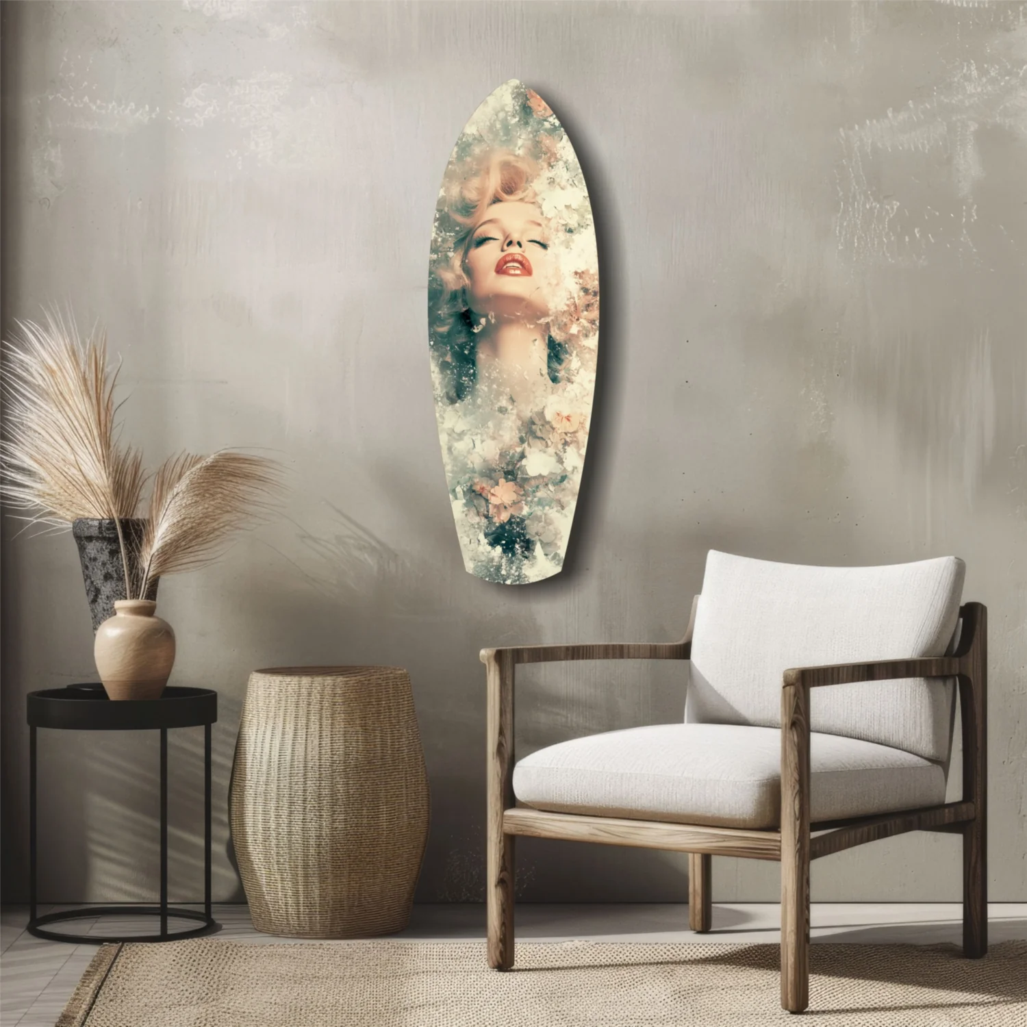 Floral Madonna Glass Wall Art - Image 5