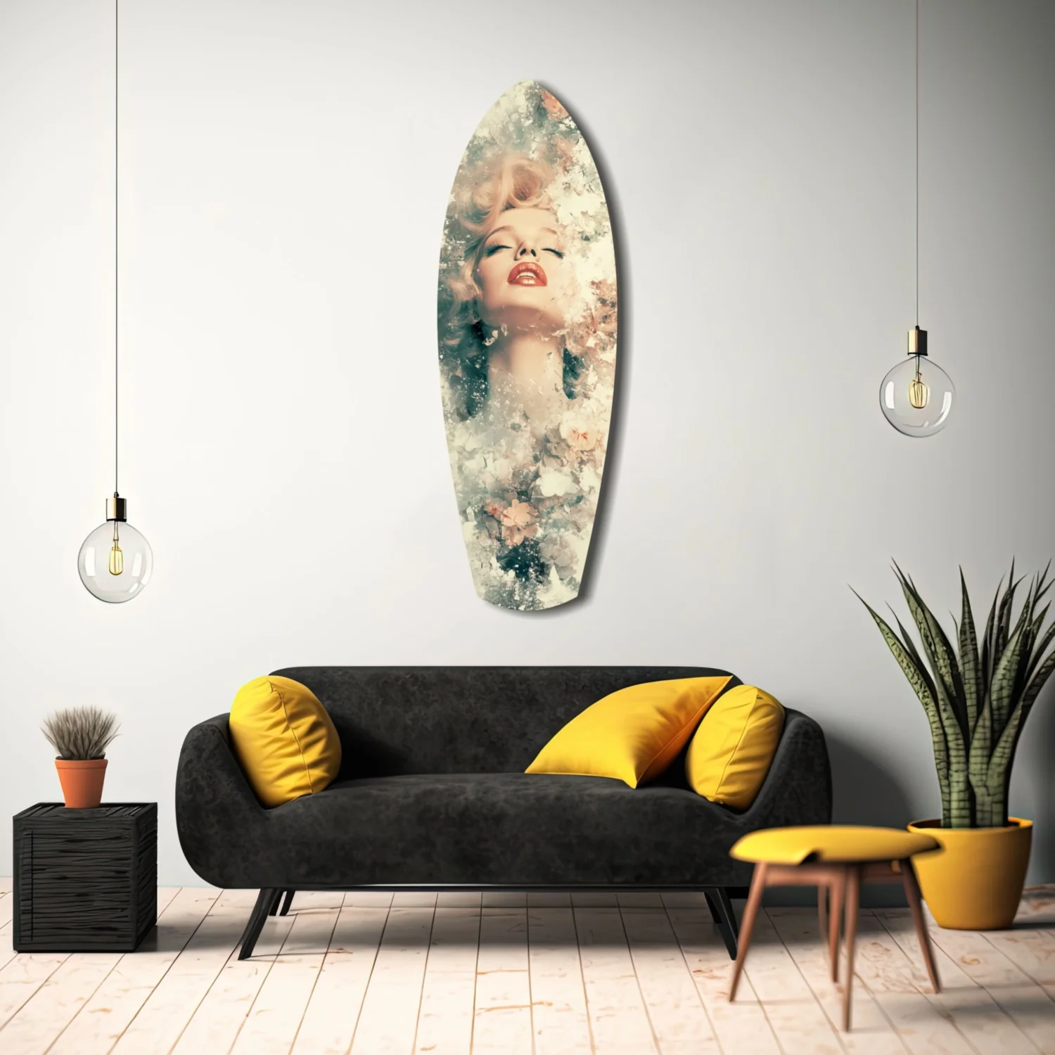 Floral Madonna Glass Wall Art - Image 8