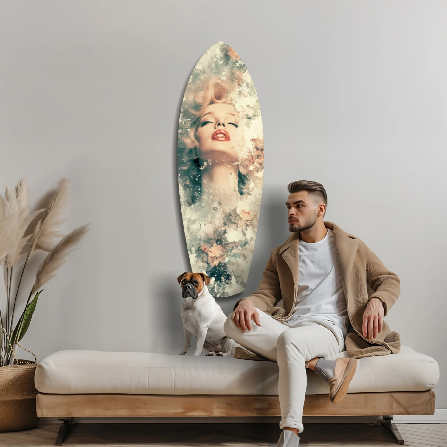 Floral Madonna Glass Wall Art - Image 9