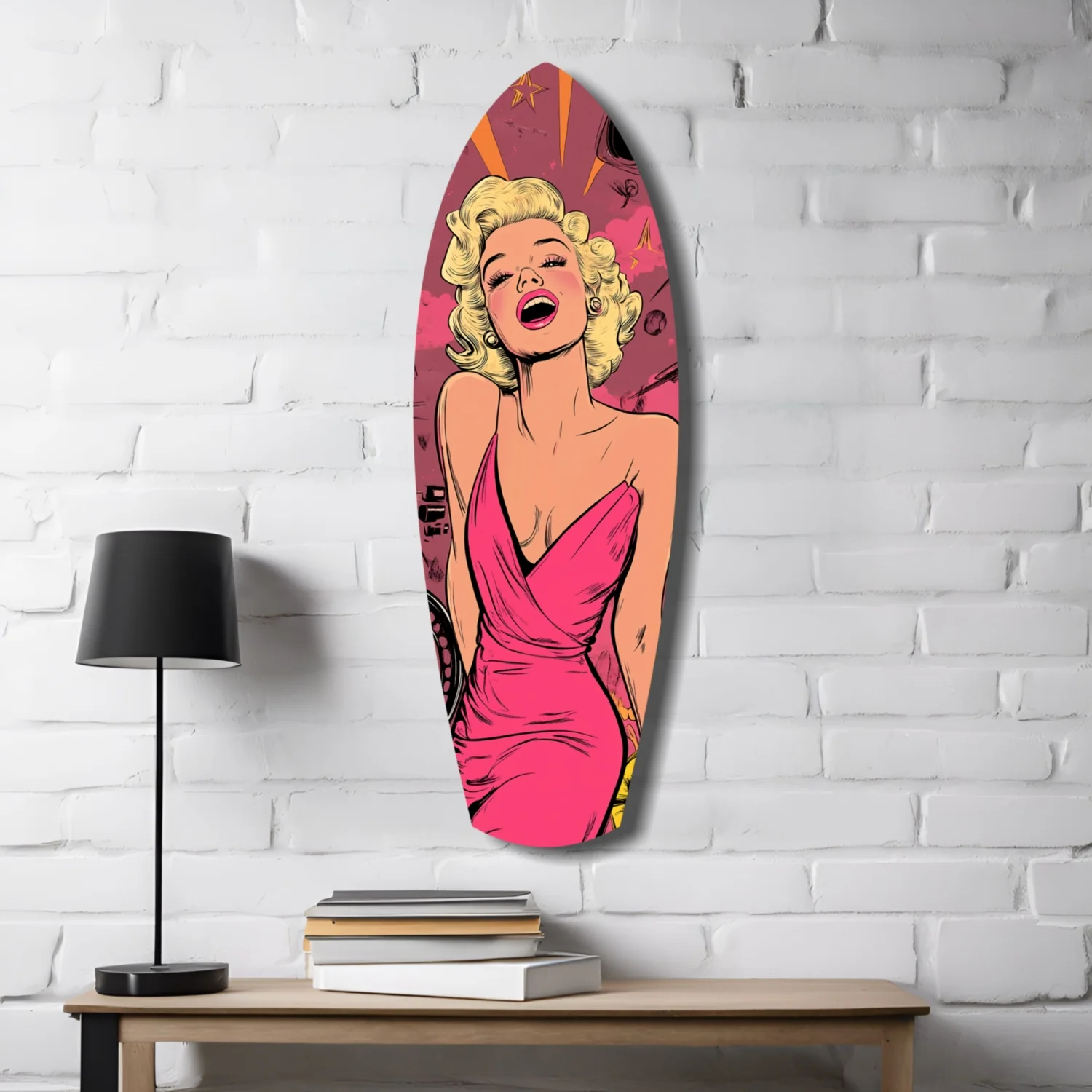 Marilyn Monroe V2 Glass Wall Art - Image 4