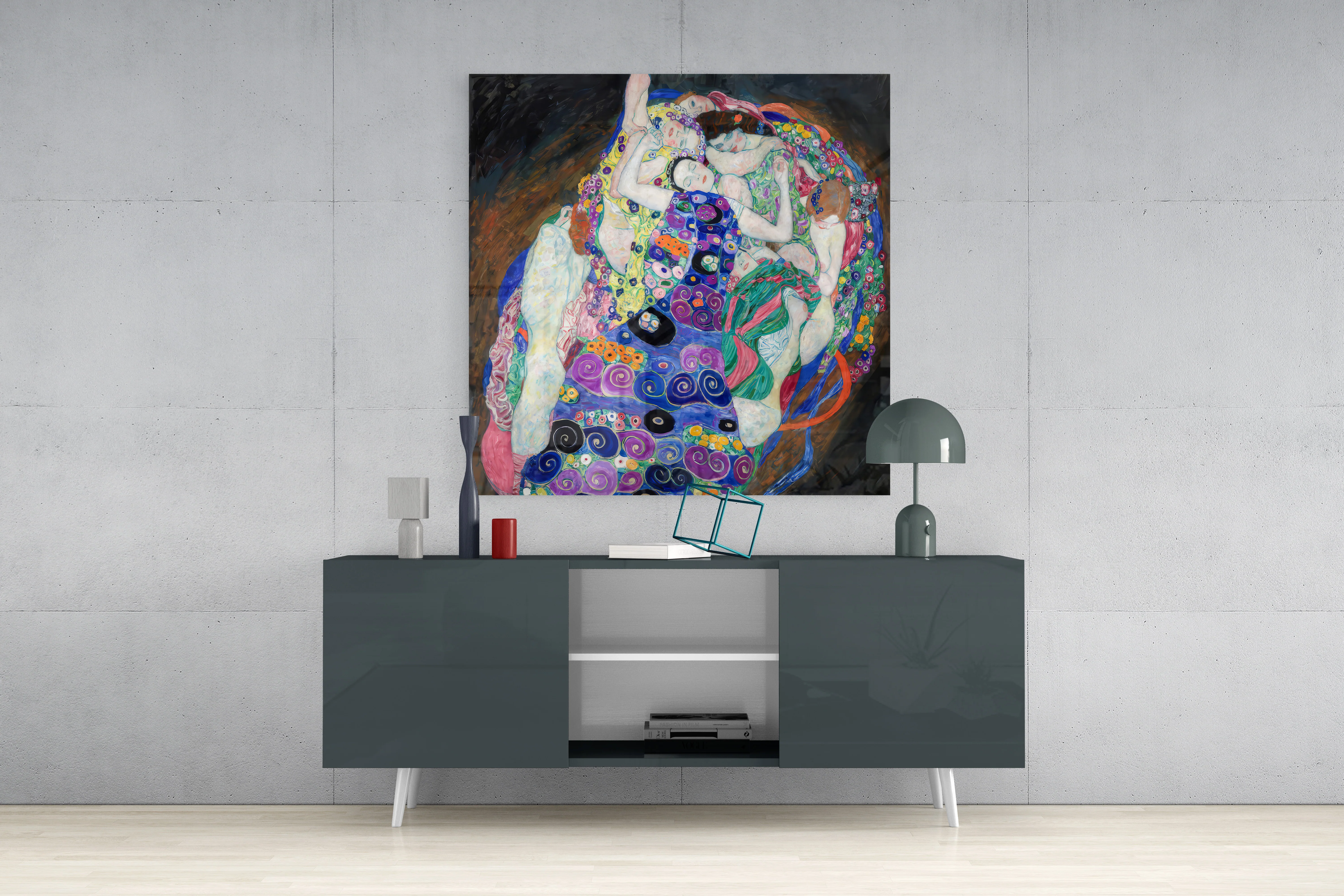 The Virgin by Gustav Klimt Glass Wall Art|| Designer Collection - Image 4