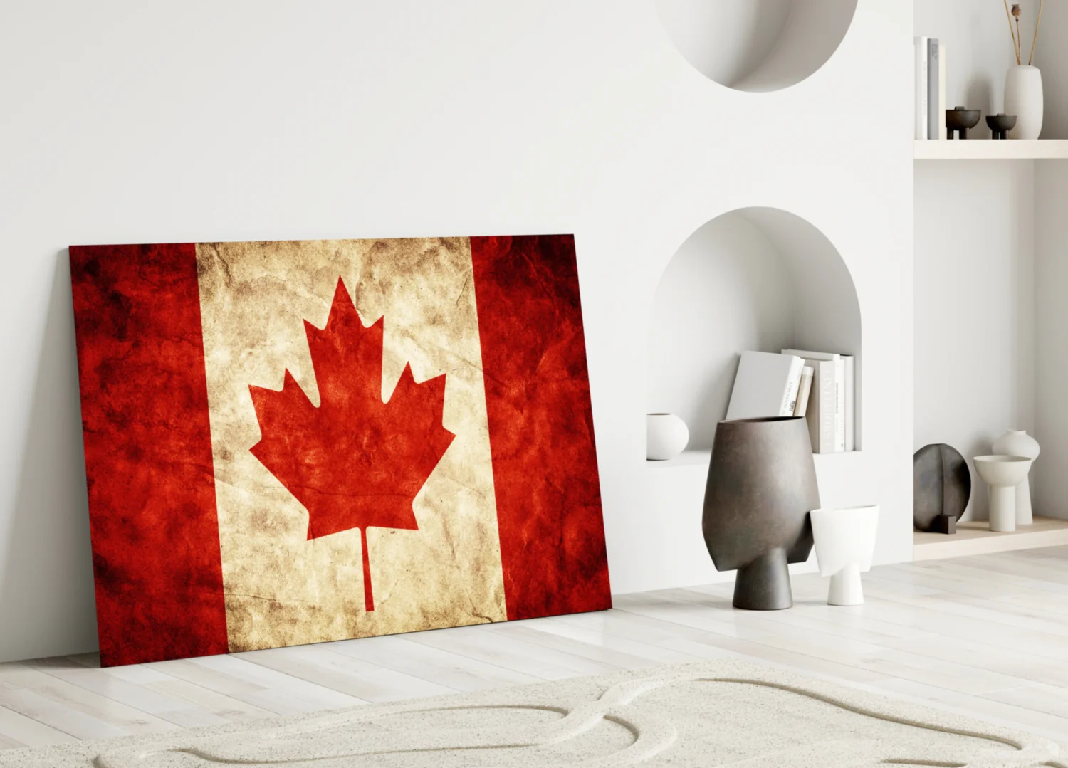 Flag of Canada Flag Glass Wall Art - Image 3