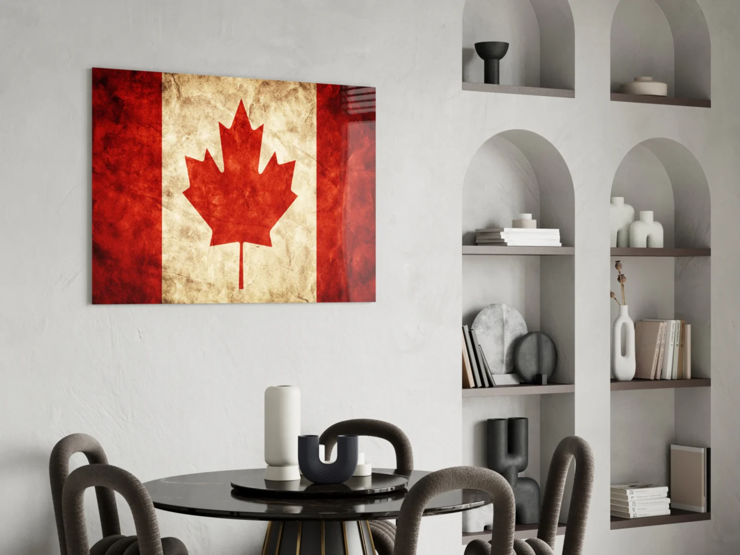 Flag of Canada Flag Glass Wall Art - Image 5