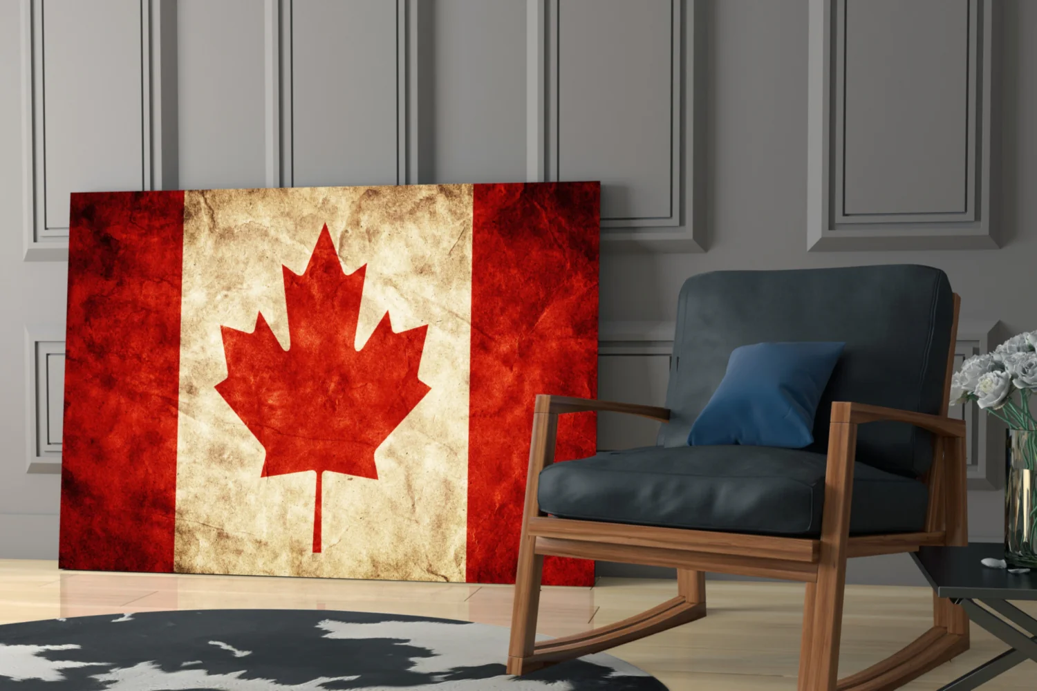 Flag of Canada Flag Glass Wall Art - Image 6
