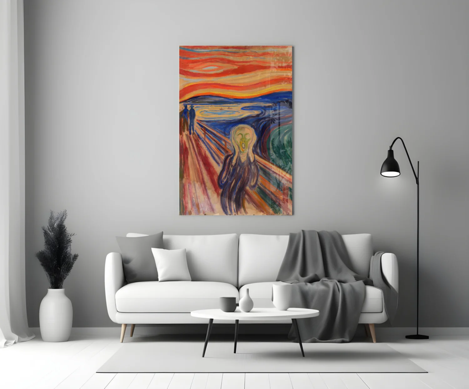 Scream" Glass Wall Art - Image 3