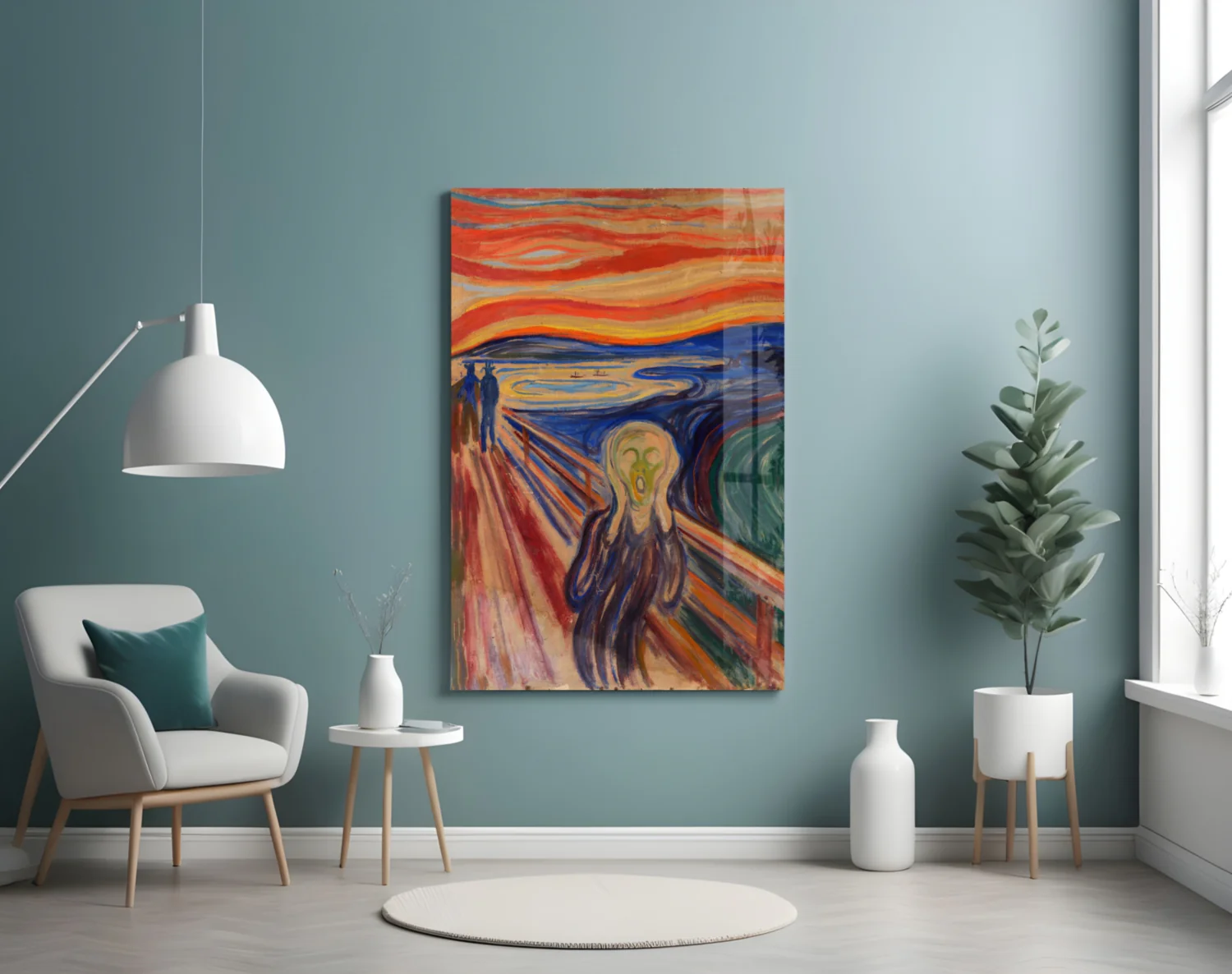 Scream" Glass Wall Art - Image 4