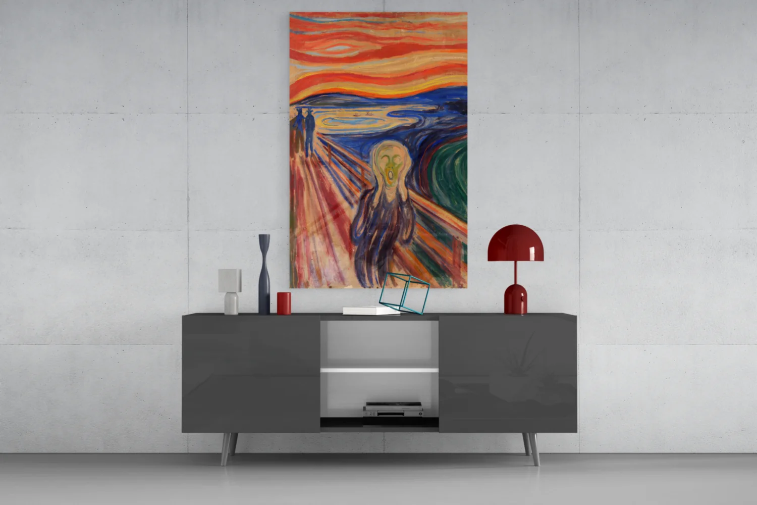 Scream" Glass Wall Art - Image 8