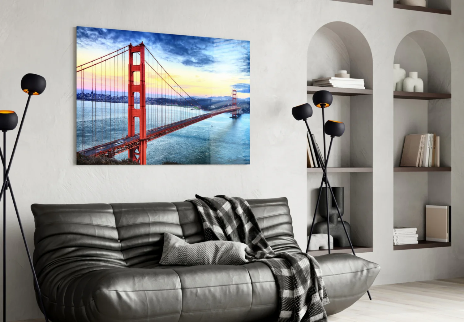 Golden Gate Bridge Glass Wall Art - Image 4